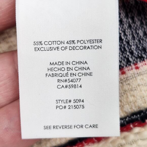 CAbi Love Carol Cruise Jacket Nautical Coat Striped Blue Red Ivory #5094 Women 6 - Picture 4 of 11